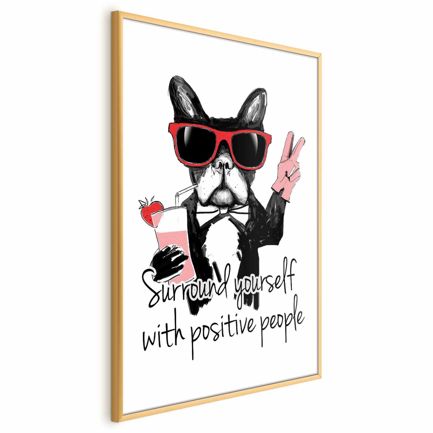 Positive People Quote Text Poster