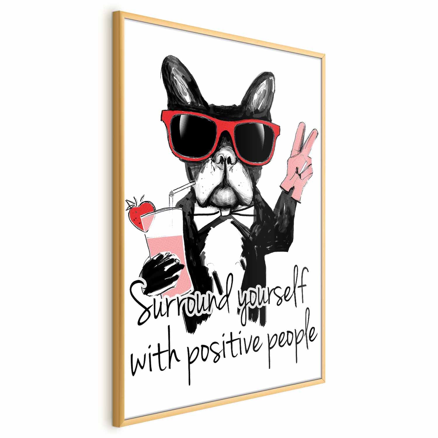 Positive People Quote Text Poster