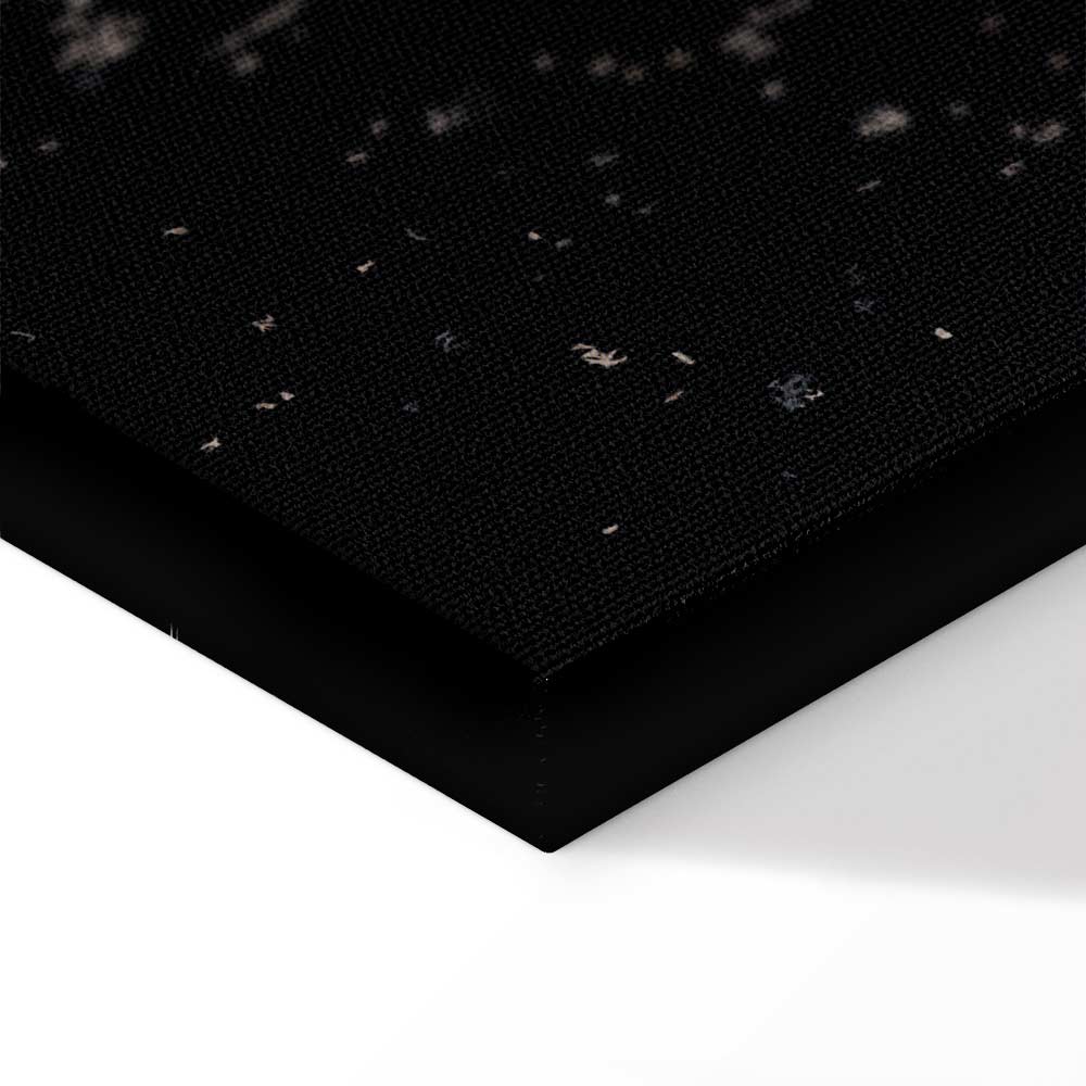 Lunar Cycle Typography Space Canvas Print