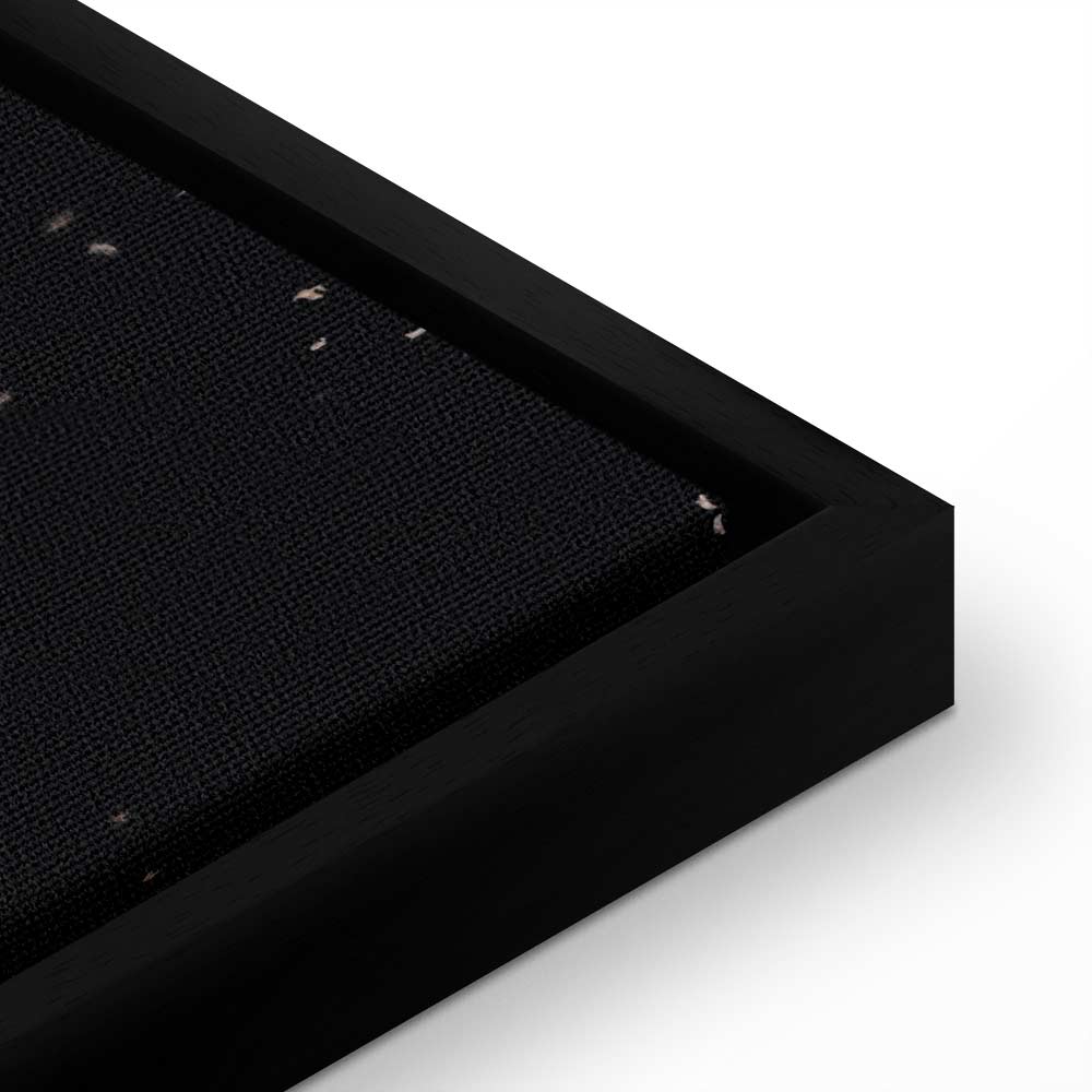 Lunar Cycle Typography Space Canvas Print