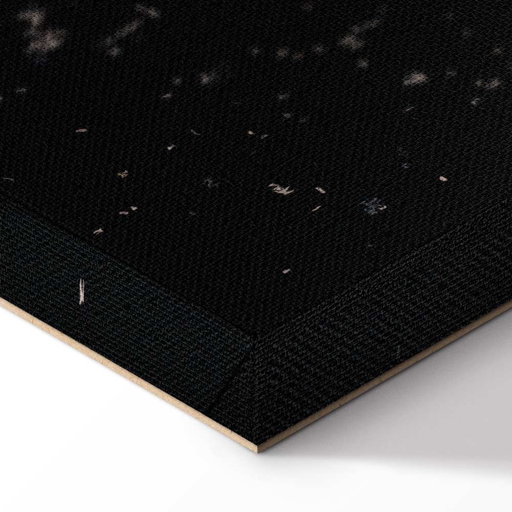 Lunar Cycle Typography Space Canvas Print