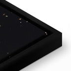 Abstract Geometric Black Canvas Print