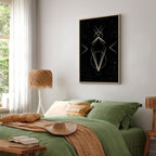 Abstract Geometric Black Canvas Print