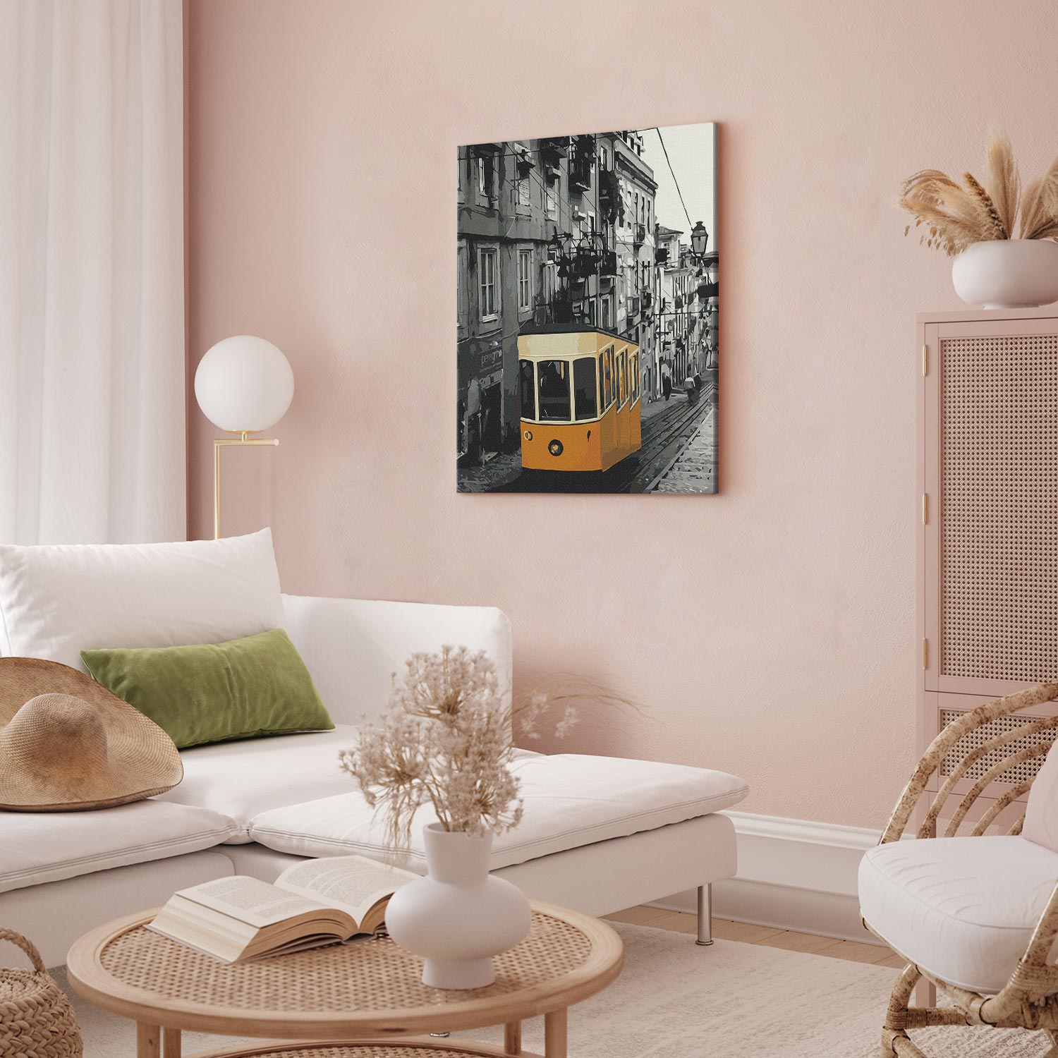 Lisbon Tram City Paint by Numbers Kit