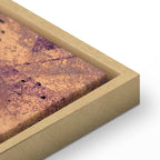 Honey Geometric Abstract Vertical Canvas Print