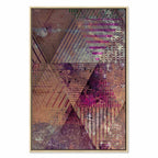 Autumn Geometric Abstract Multicolor Canvas Print