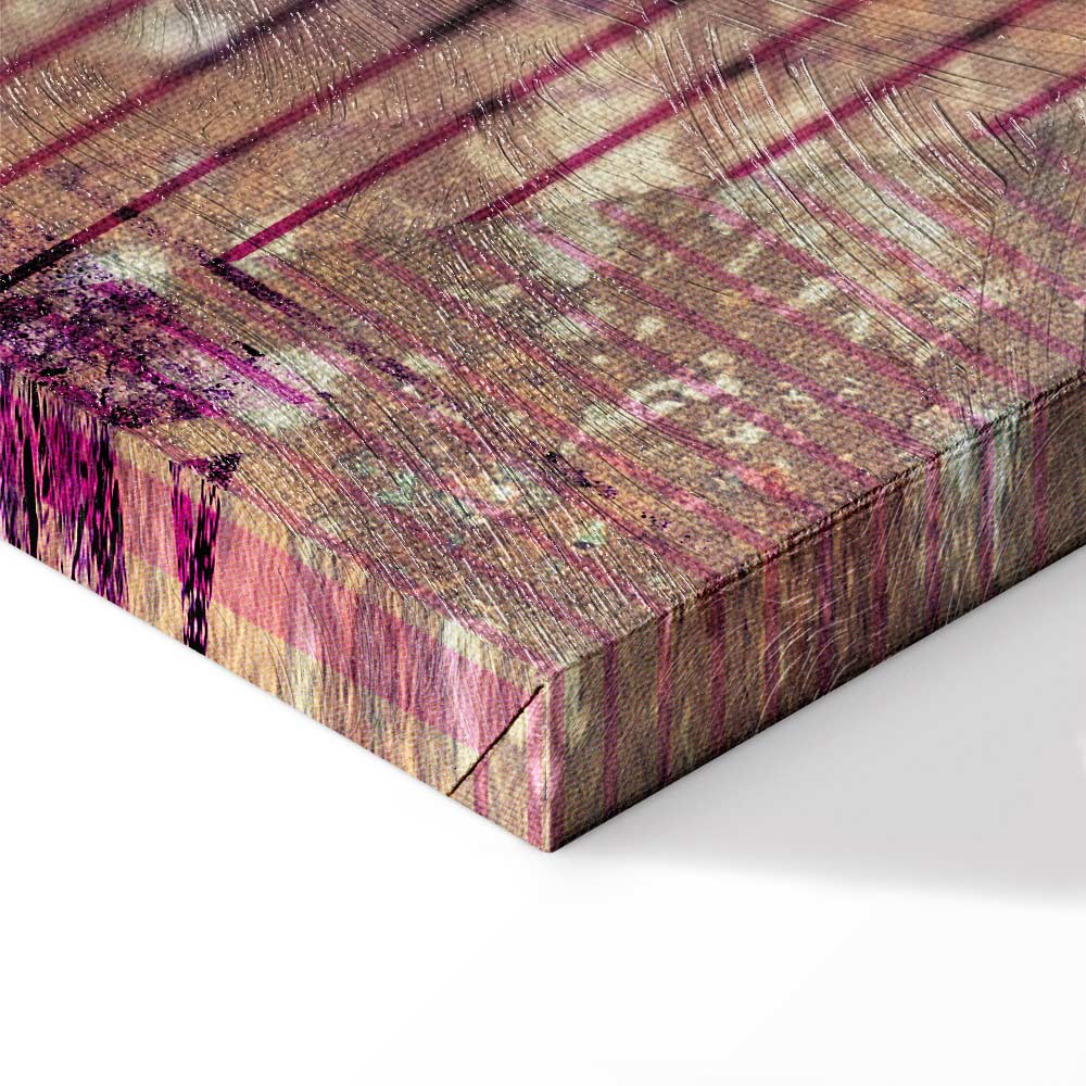 Autumn Geometric Abstract Multicolor Canvas Print