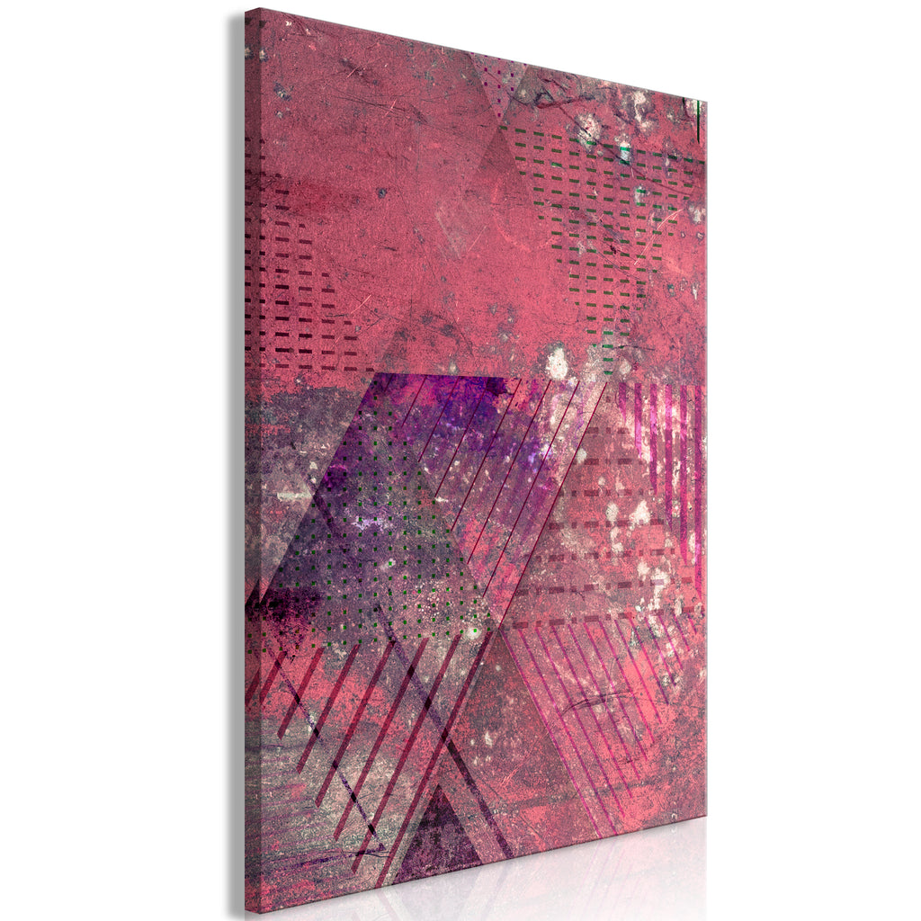 Canvas Print Crimson Abstraction Vertical - 1 Part