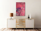 Canvas Print Crimson Abstraction Vertical - 1 Part