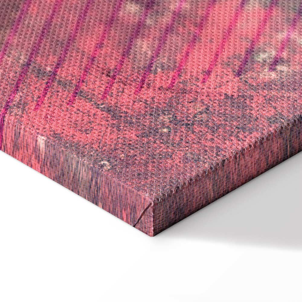 Crimson Geometric Abstract Modern Canvas Print