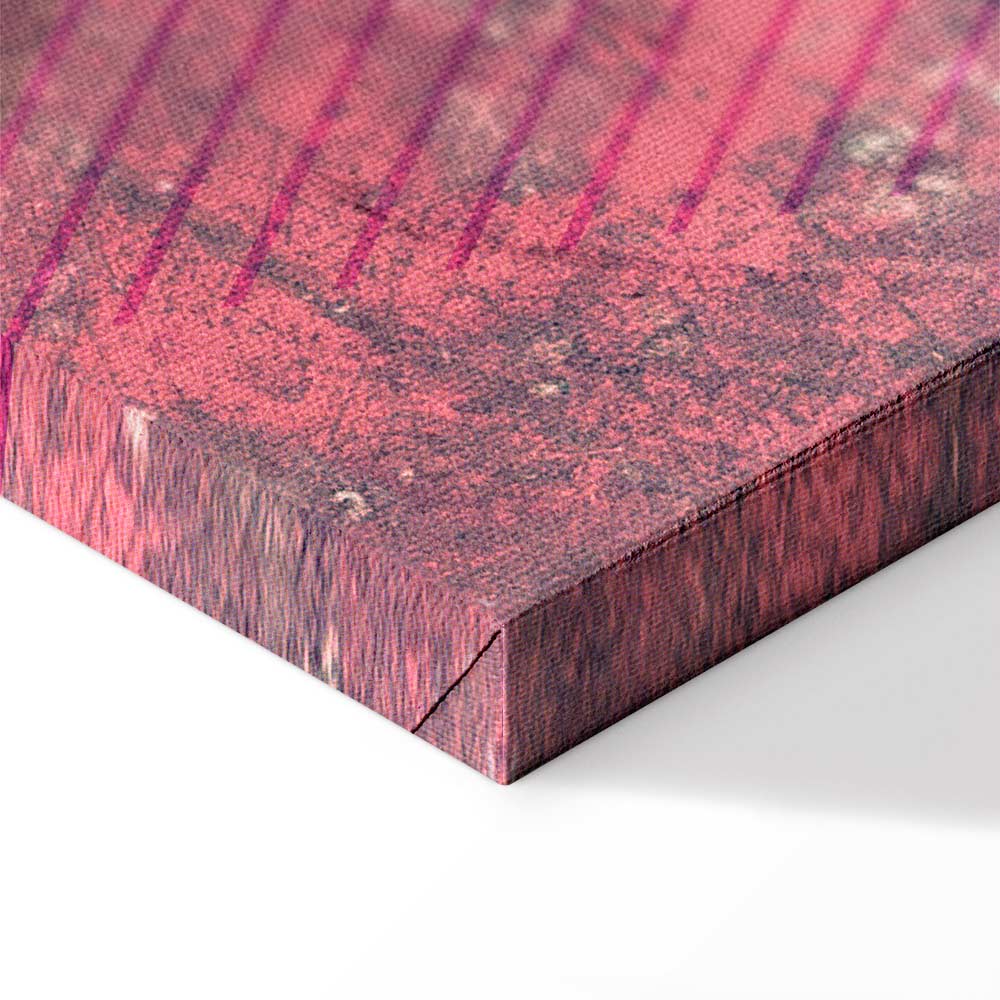 Crimson Geometric Abstract Modern Canvas Print