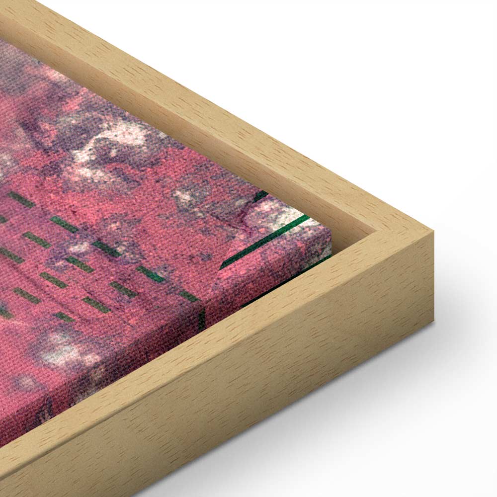 Crimson Geometric Abstract Modern Canvas Print