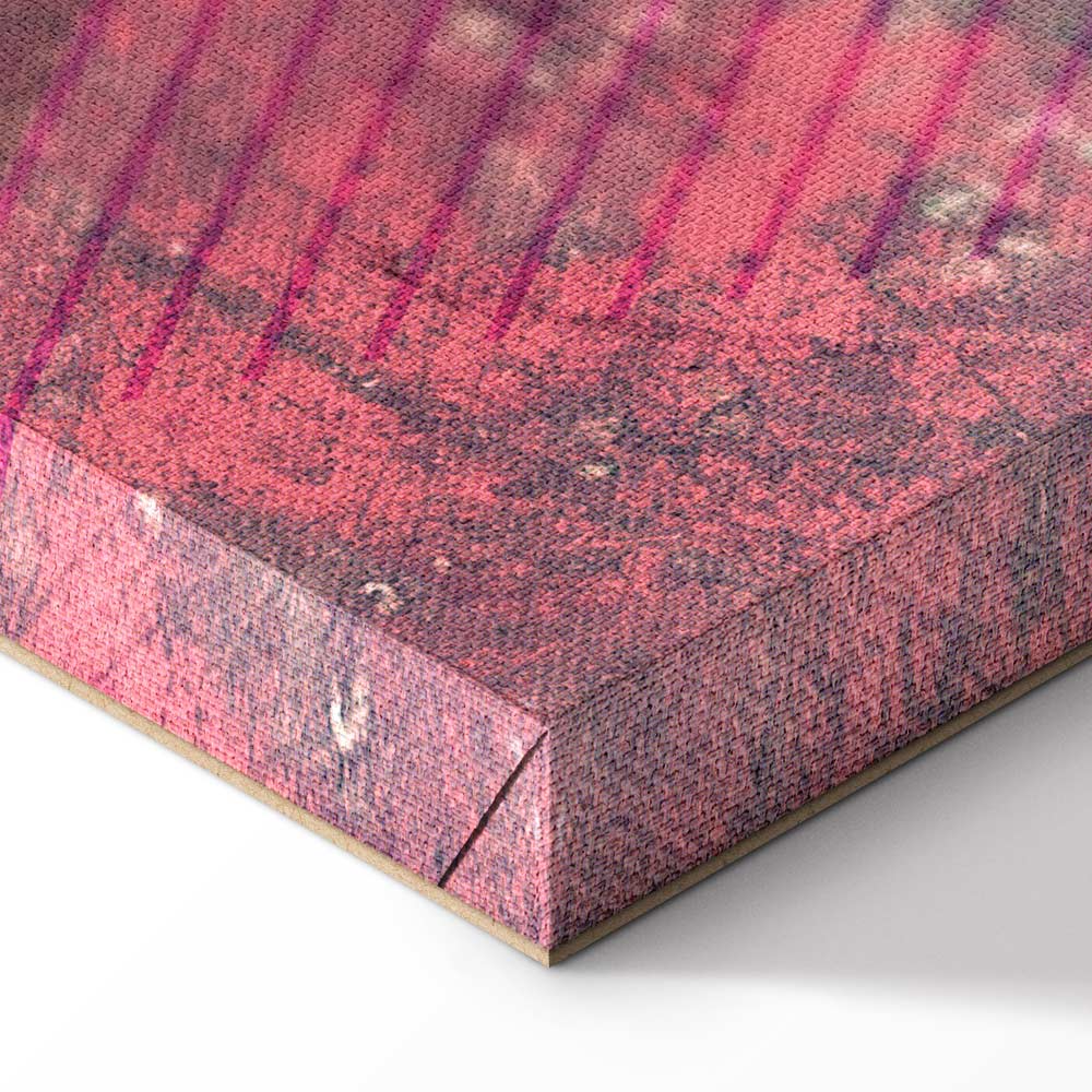 Crimson Geometric Abstract Modern Canvas Print