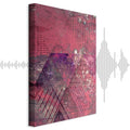 Crimson Geometric Abstract Modern Canvas Print