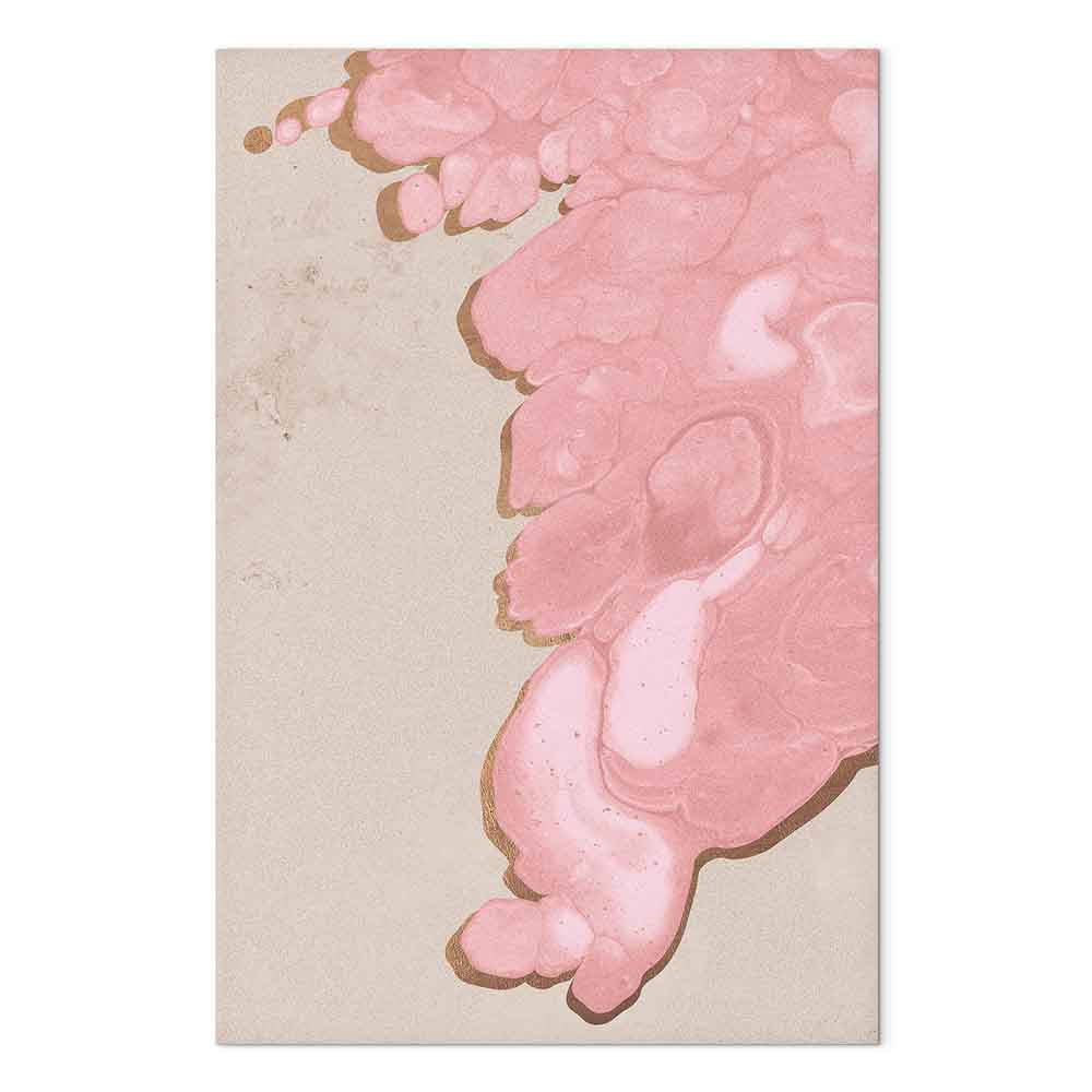 Pastel Abstract Texture Vertical Canvas Print