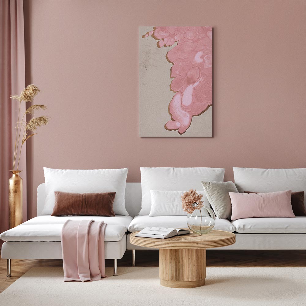 Pastel Abstract Texture Vertical Canvas Print