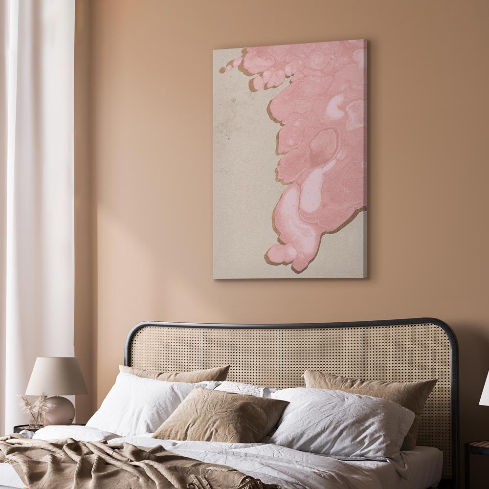 Pastel Abstract Texture Vertical Canvas Print