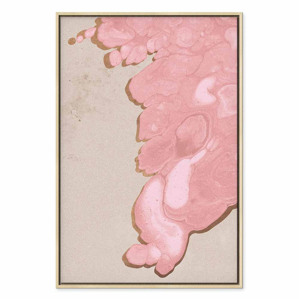 Pastel Abstract Texture Vertical Canvas Print