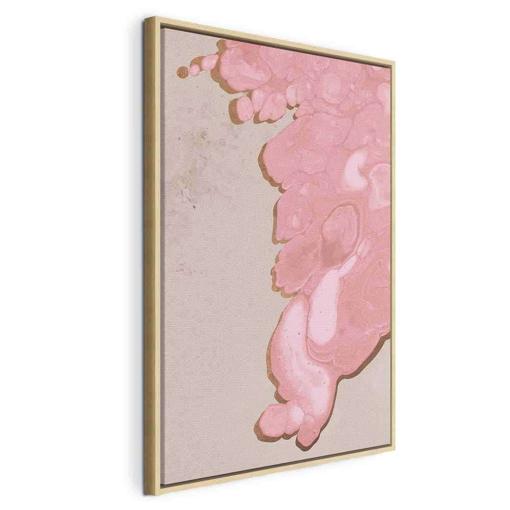Pastel Abstract Texture Vertical Canvas Print