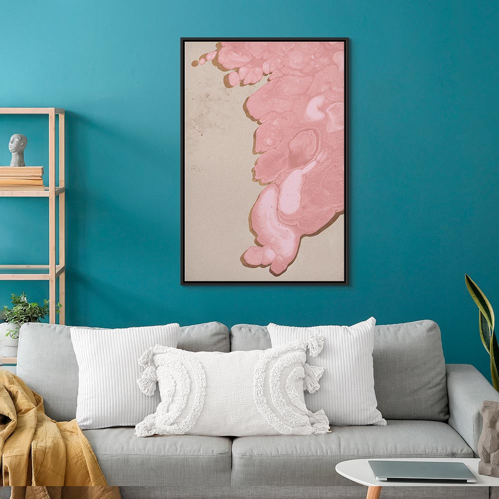 Pastel Abstract Texture Vertical Canvas Print