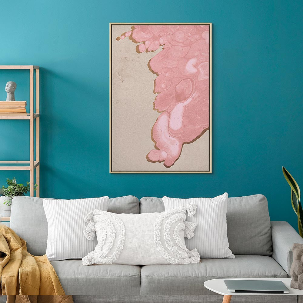 Pastel Abstract Texture Vertical Canvas Print