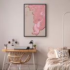 Pastel Abstract Texture Vertical Canvas Print