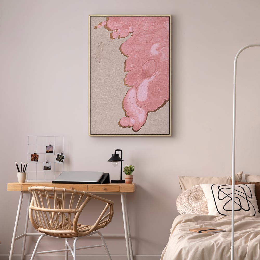 Pastel Abstract Texture Vertical Canvas Print