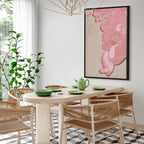 Pastel Abstract Texture Vertical Canvas Print