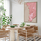 Pastel Abstract Texture Vertical Canvas Print