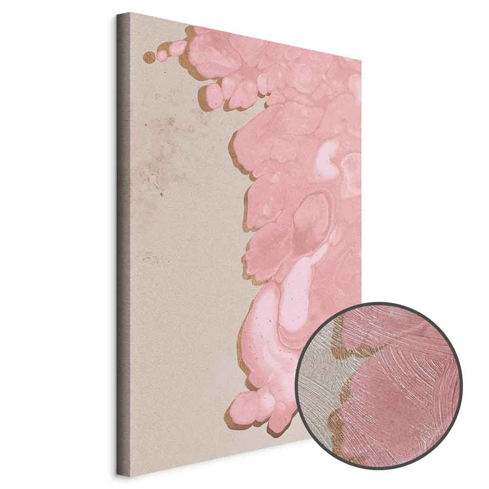 Pastel Abstract Texture Vertical Canvas Print