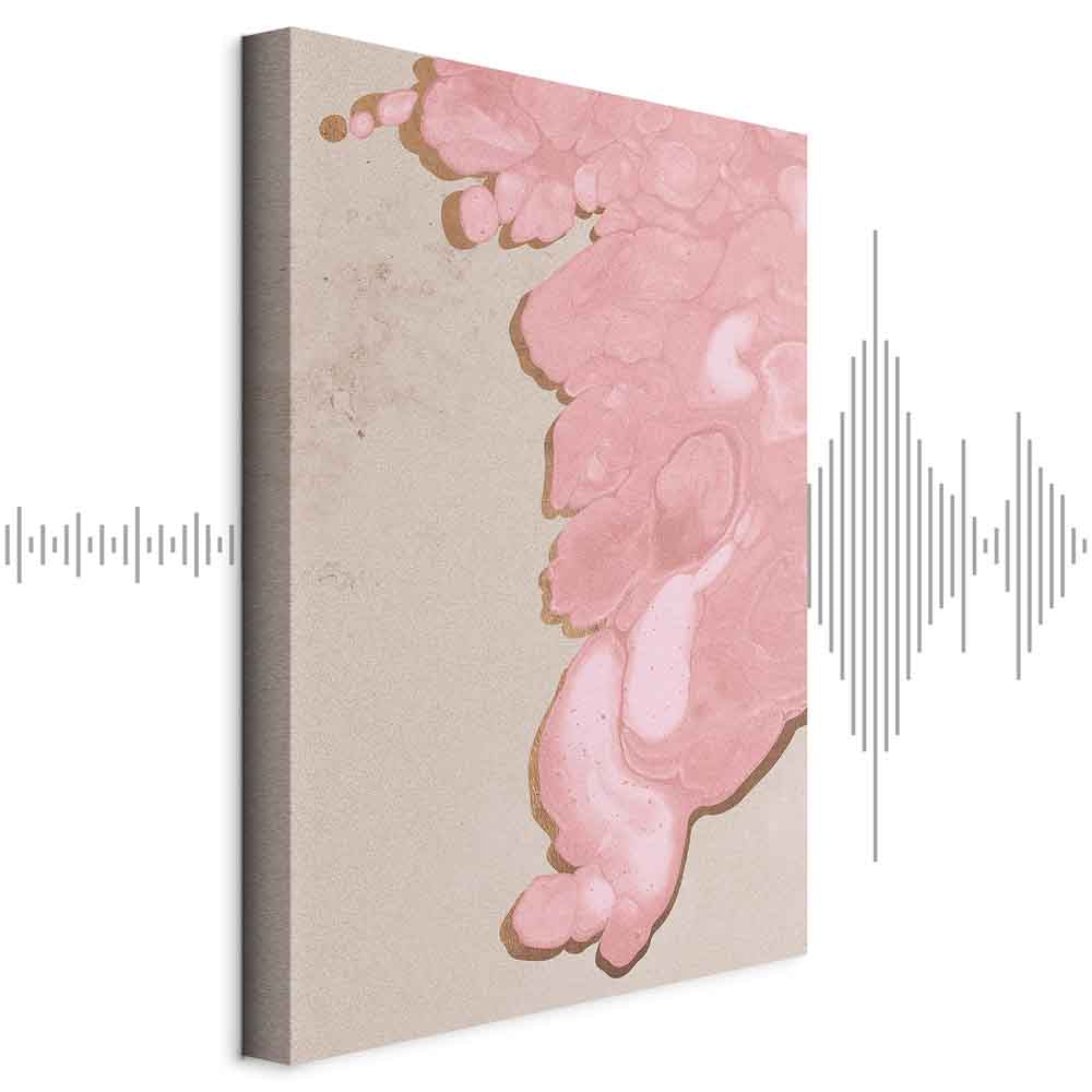 Pastel Abstract Texture Vertical Canvas Print