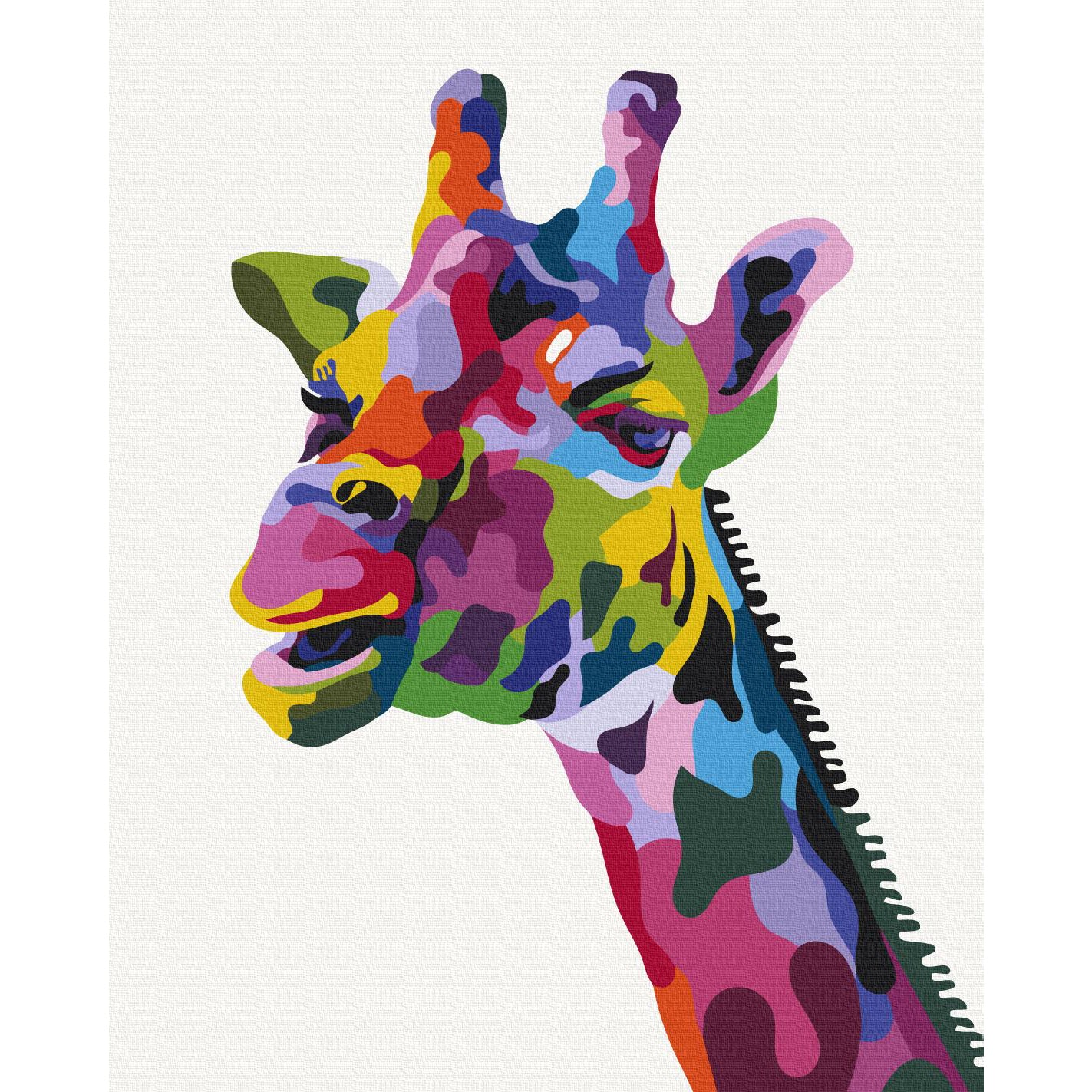 Colourful Giraffe Paint by Numbers Kit