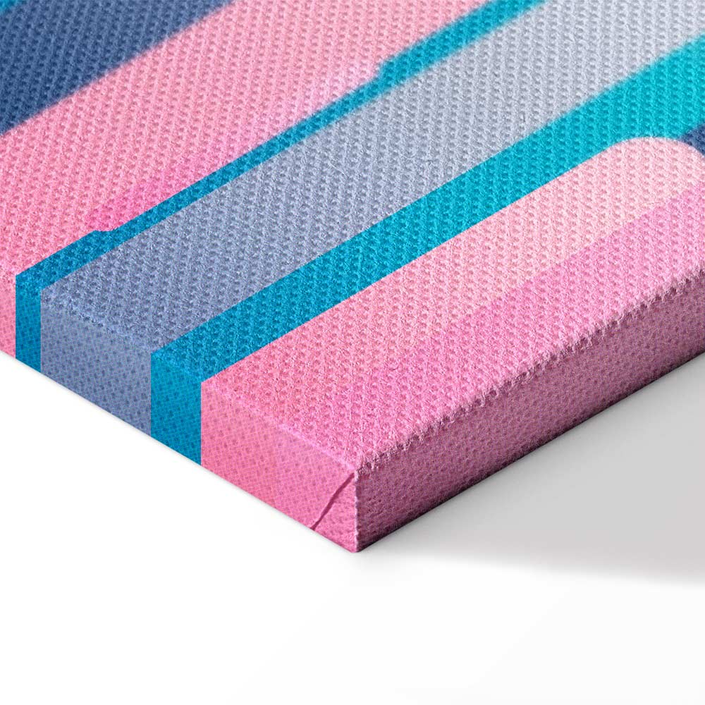 Colourful Piston Abstract Canvas Print