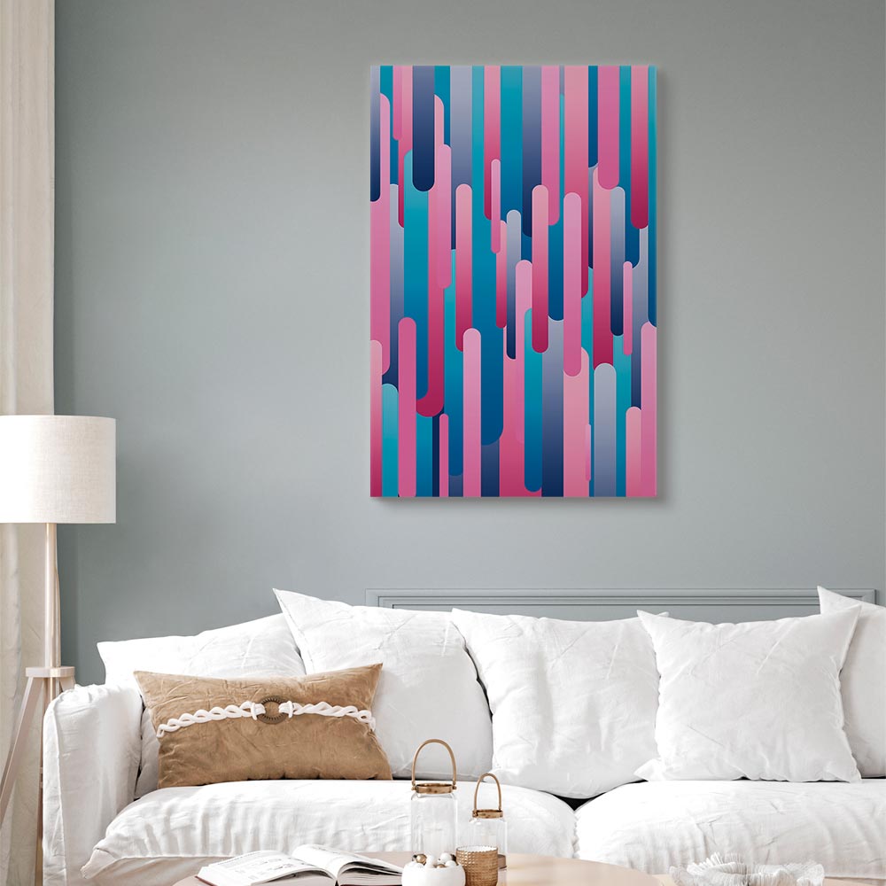 Colourful Piston Abstract Canvas Print