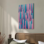 Colourful Piston Abstract Canvas Print