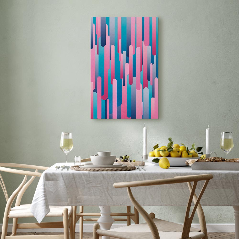 Colourful Piston Abstract Canvas Print