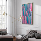 Colourful Piston Abstract Canvas Print