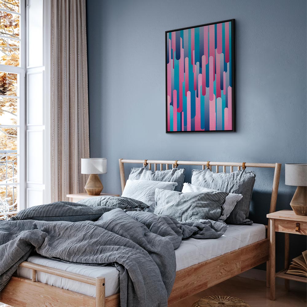 Colourful Piston Abstract Canvas Print