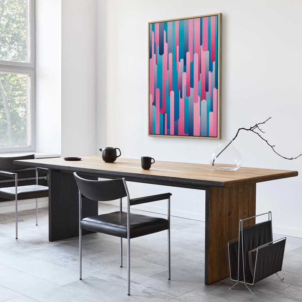 Colourful Piston Abstract Canvas Print