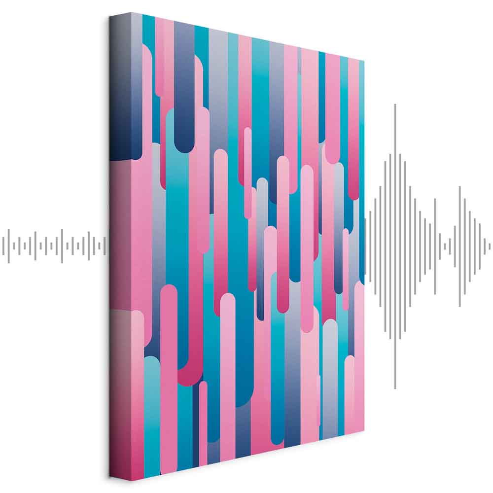 Colourful Piston Abstract Canvas Print