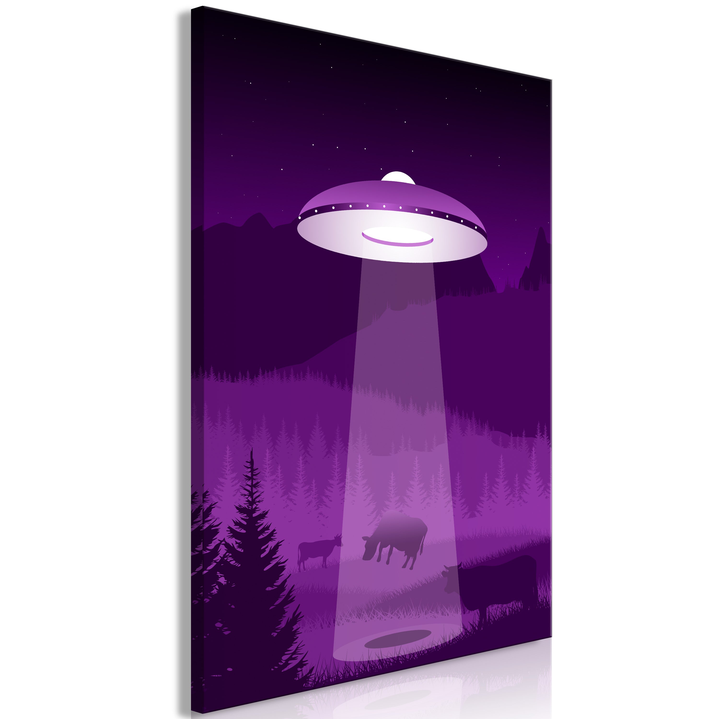 Canvas Print UFO Vertical - 1 Part