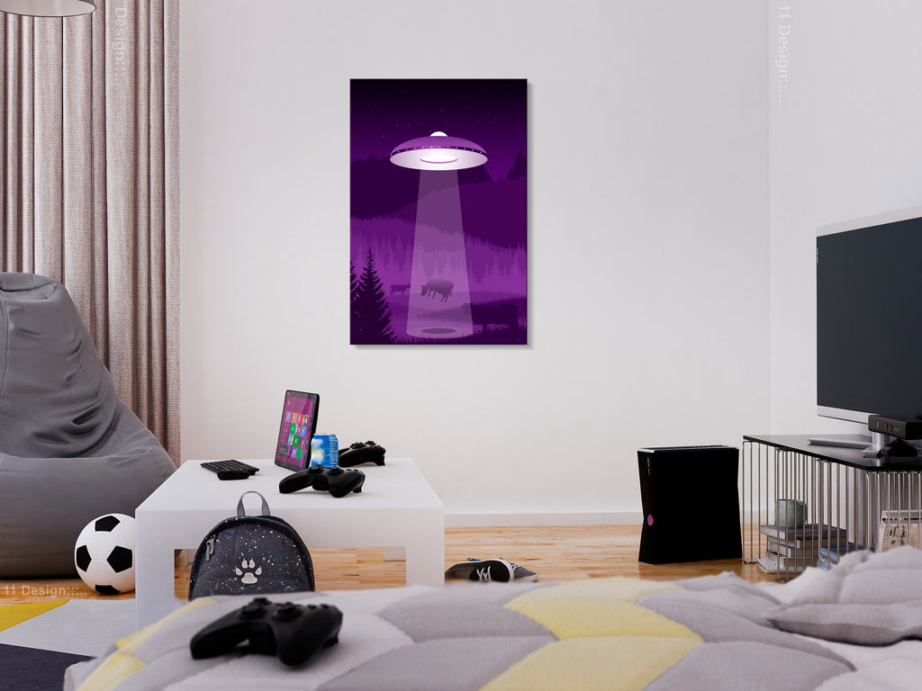 Canvas Print UFO Vertical - 1 Part