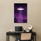 Violet UFO Fantasy Canvas Print