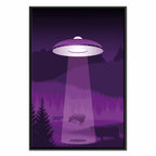 Violet UFO Fantasy Canvas Print