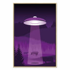 Violet UFO Fantasy Canvas Print