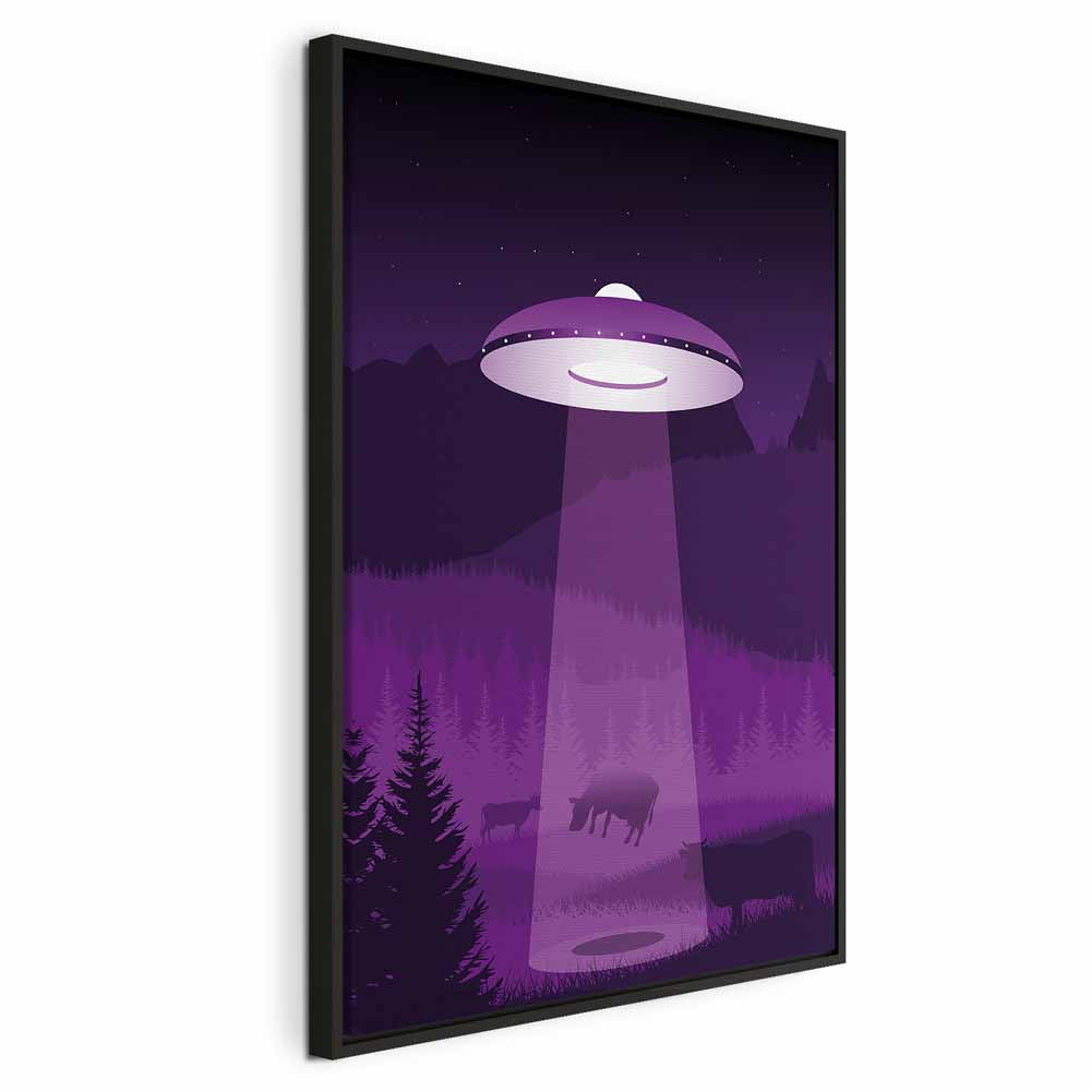 Violet UFO Fantasy Canvas Print