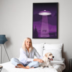 Violet UFO Fantasy Canvas Print