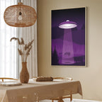 Violet UFO Fantasy Canvas Print