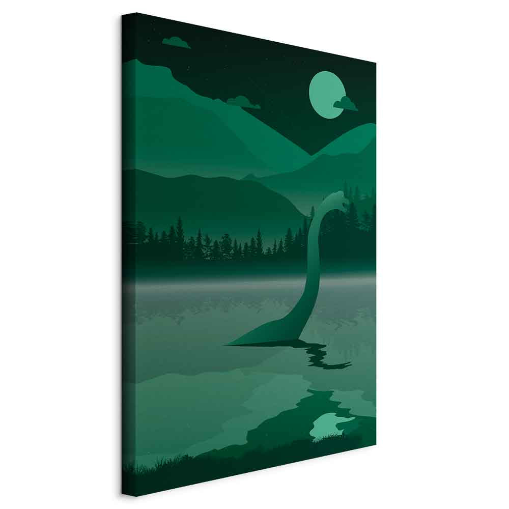 Loch Ness Monster Fantasy Forest Canvas Print
