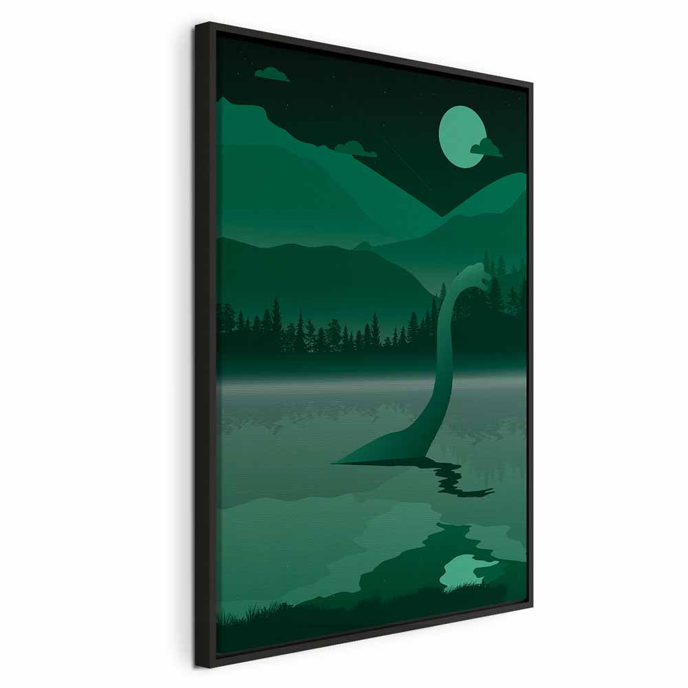 Loch Ness Monster Fantasy Forest Canvas Print